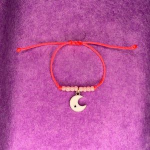 Pink Handmade Adjustable String Bracelet